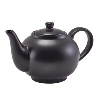 Matt Black Porcelain Teapot